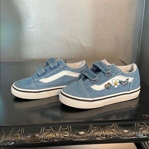 Vans Blue Kids Sneakers with Accents